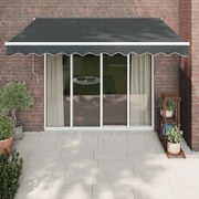vidaXL Toldo retrátil automático 3,5x2,5 m antracite