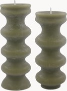 Velas artesanais Mura, conjunto de 2