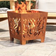 vidaXL Degrau Quadrado 2 pcs Prateado 40 x 40 cm Alumínio