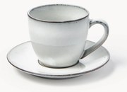 Chávena de café artesanal com pires Nordic Sand