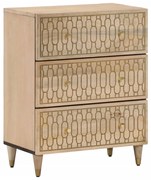 vidaXL Móvel de apoio 60x33x75 cm madeira de mangueira maciça