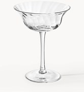 Taças de champanhe artesanais Swirl, conjunto de 4