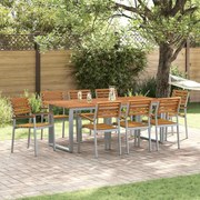 vidaXL Cadeira de Jardim 8 pcs Castanho 56 x 57 x 87 cm