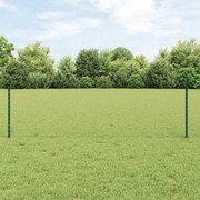 Postes de Cerca vidaXL 11 pcs U-Channel Verde 100 cm Aço