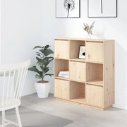 vidaXL Aparador alto 110,5x35x117 cm pinho maciço
