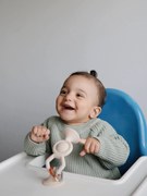 Brinquedo de ventosa HexaPop Mushie  bege-areia