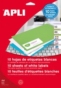 Etiquetas Autocolantes 70x25,4mm 10 Folhas Apli