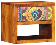 Cômoda de Cabeceira vidaXL 40x35x35 cm Madeira Sólida de Acácia