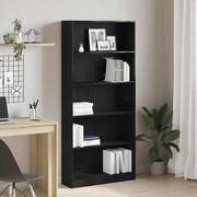 vidaXL Estante 80x24x176 cm derivados de madeira carvalho preto