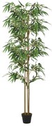 Árvore de bambu artificial 1520 folhas 200 cm verde