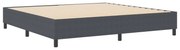 vidaXL Estrado de cama plataforma Cinza Escuro 200 x 200 cm tecido