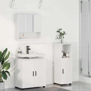 vidaXL Conjunto de Móveis para Banheiro Montado na parede 3 pcs Branco