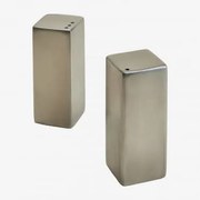 Saleiro E Pimenteiro Em Aço Inoxidável Limatoli Aço Inoxidável Escovado - Sklum