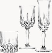 Copos de bar de cristal Opera, conjunto de 18