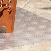 vidaXL Degrau Retangular 2 pcs Prateado 100 x 40 cm Alumínio