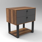 Gaveta MN03 – Nogueira e Antracite – 80x85x52 cm