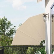 vidaXL Tela de Privacidade para Varanda Bege 140 x 140 cm tecido