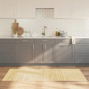 vidaXL Tapete retangular 80x200 cm bambu cor natural clara
