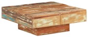 vidaXL Mesa de centro 80x80x28 cm madeira recuperada maciça