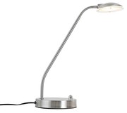 Candeeiro de mesa moderno em aço com LED - Eva Moderno