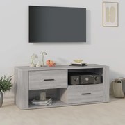 vidaXL Móvel de TV 100x35x40 cm derivados de madeira cinzento sonoma