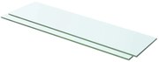 vidaXL Prateleiras 2 pcs 60x12 cm vidro transparente