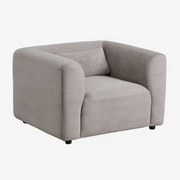 Poltrona Fogler Bombazina Toupeira Claro - Sklum