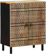 vidaXL Aparador 60x33,5x75 cm madeira de mangueira áspera maciça