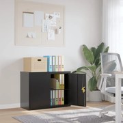 vidaXL Arquivador 90x40x70 cm aço preto