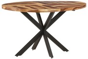 vidaXL Mesa de jantar 140x80x75 cm madeira de acácia maciça