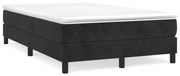 vidaXL Cama boxspring com colchão 120x190 cm veludo preto