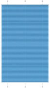vidaXL Plissado Cego Azul 115x200 cm Largura Tecido 114,4 cm Poliéster