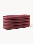 Banco estofado em veludo com arrumação Alto