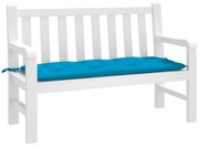 vidaXL Almofadão p/ banco jardim 120x50x7 cm tecido oxford azul-claro