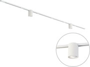 Sistema de iluminação de trilho moderno branco com 2 focos 1-fase - Iconic Rondoo Up