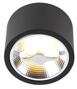 Foco de teto moderno preto AR111 com LED - Expert