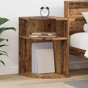 vidaXL Mesa de apoio Madeira antiga 39,7 x 39,7 x 60 cm