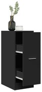 vidaXL Armário boticário 30x41x77,5 cm derivados de madeira preto