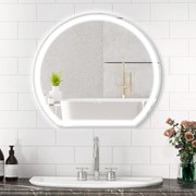 Espelho LED de Parede com Antivapor – Modelo Lucea | 60x54 cm – Luz Re