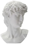 ESCULTURA ANTIGA CABEÇA BRANCA 44X35.5X60 CM