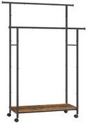 Cabideiro com prateleira para roupas | SONGMICS | 98.5 x 39.6 x 156.8 cm | HSR152B01.