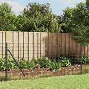 Cerca de malha de arame 1,1x10 m aço galvanizado antracite