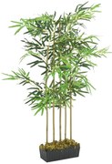 vidaXL Árvore de bambu artificial 730 folhas 120 cm verde