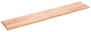 vidaXL Prateleira de parede 220x40x(2-4) cm carvalho tratado castanho