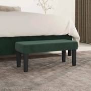 vidaXL Banco 70x30x30 cm veludo verde-escuro