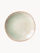 Pratos de pequeno-almoço com vidrado reativo artesanal 70's, conjunto de 2