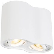 Projetores modernos brancos inclináveis - Rondoo Duo