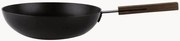Wok com revestimento antiaderente preto