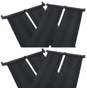 vidaXL Painéis aquecedores solares de piscina 4 pcs 80x310 cm