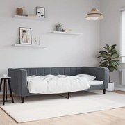 vidaXL Sofá-cama 90x190 cm veludo cinzento-escuro